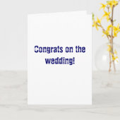 おめでとう結婚だ！ カード (黄色い花)