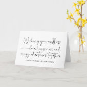 おめでとう結婚のたった今結婚しました新郎新婦 カード (黄色い花)