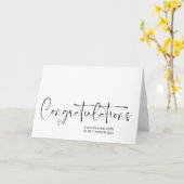 おめでとう結婚の婚約新郎新婦カー カード (黄色い花)