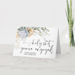 おめでとう結婚の婚約新郎新婦 カード