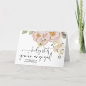 おめでとう結婚の婚約新郎新婦 カード (正面)