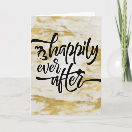 おめでとう結婚の婚約結婚金ゴールド カード (正面)