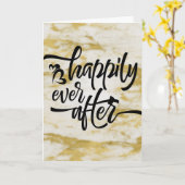 おめでとう結婚の婚約結婚金ゴールド カード (黄色い花)