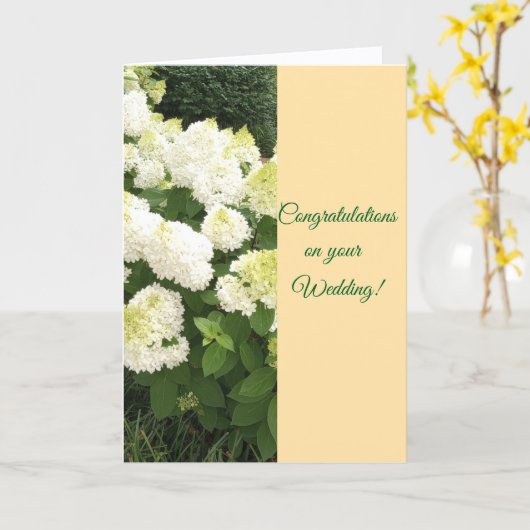 おめでとう結婚の折りたたみグリーティングカード カード (黄色い花)