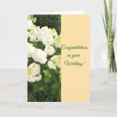 おめでとう結婚の折りたたみグリーティングカード カード (正面)