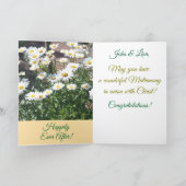 おめでとう結婚の折りたたみグリーティングカード カード (内部)