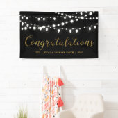 おめでとう結婚の記念日パーティーバナー 横断幕 (インサイチュ)