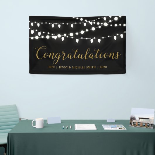 おめでとう結婚の記念日パーティーバナー 横断幕 (トレードショー)