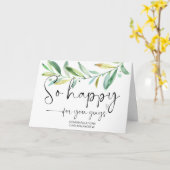 おめでとう結婚カワイズ婚約ハッピーC カード (黄色い花)