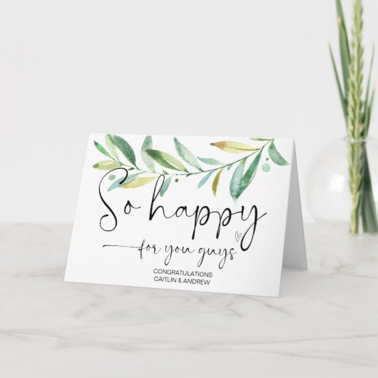 おめでとう結婚カワイズ婚約ハッピーC カード (正面)