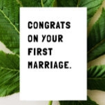 おめでとう結婚カード カード<br><div class="desc">のシンプル友人や家族のメンバーにおめでとうを送信する皮肉なカー結婚ド。</div>