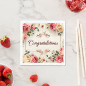 おめでとう結婚ナプキン スタンダードカクテルナプキン (インサイチュ)