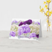 おめでとう結婚フローラカード カード (黄色い花)