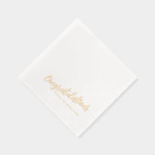 おめでとう結婚リトルハートカップルイベント 箔ナプキン (右)