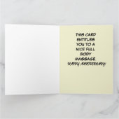 おめでとう結婚記念日　夫婦マッサージプレゼント カード (内部)