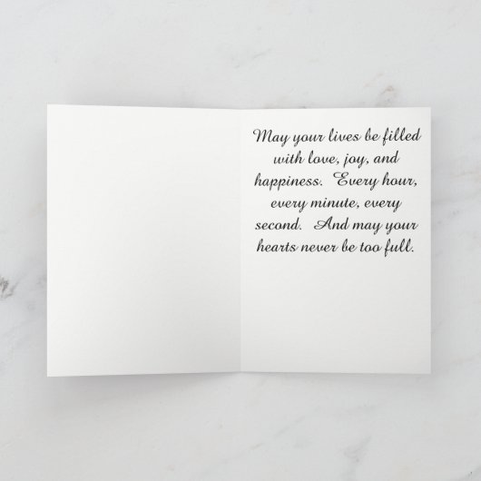 おめでとう結婚。 カード (内部)