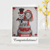 おめでとう結婚。 カード (黄色い花)