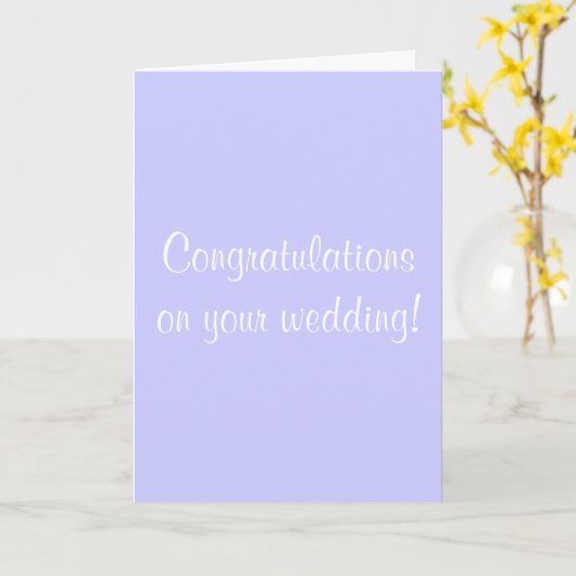 おめでとう結婚! カード (黄色い花)