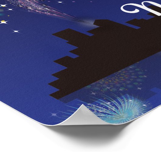 おめでとう花火 ポスター (角)