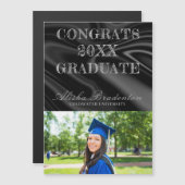 おめでとう薄型磁気卒業カード マグネット招待状 (正面/裏面)