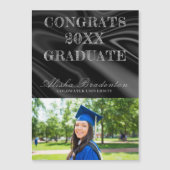 おめでとう薄型磁気卒業カード マグネット招待状 (正面)