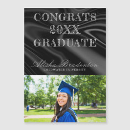 おめでとう薄型磁気卒業カード マグネット招待状