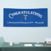 おめでとう薬剤師カデュセウス・金ゴールド・グラッド 横断幕 (トレードショー)