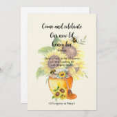 おめでとう蜂蜜ベビー発表 案内状 (正面/裏面)