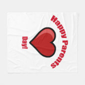 おめでとう親の日！ フリースブランケット (正面(横))