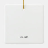 おめでとう記念写真の記念品 セラミックオーナメント (裏面)