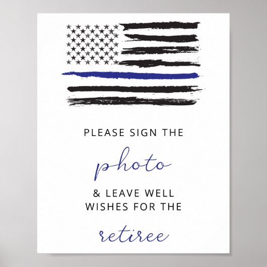 おめでとう警察官退職パーティー警官 ポスター (正面)
