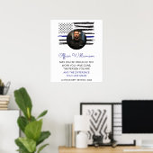 おめでとう警察官退職パーティー警官 ポスター (ホームオフィス)