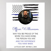 おめでとう警察官退職パーティー警官 ポスター (正面)