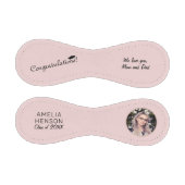 おめでとう赤面ピンク卒業写真 野球ボール (パネル)