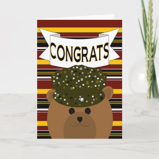 おめでとう軍兵士の英雄 カード (正面)