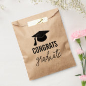 おめでとう院生タイポグラフィ モダン フェイバーバッグ (封をした状態)