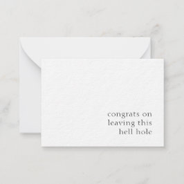 おめでとう離れが地獄の穴に ノートカード