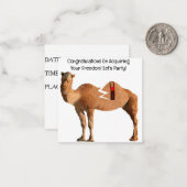 おめでとう離婚パーティーカード ノートカード (正面/裏面インサイチュ)