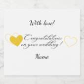 おめでとう飲料ラベルセット スパークリングワインラベル (シングルラベル)