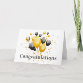 おめでとう飾りディスコボール サンキューカード