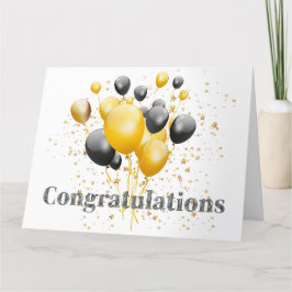 おめでとう飾りディスコボール サンキューカード