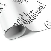 おめでとう黒脚結婚本ベビー ラッピングペーパー (ロールコーナー)