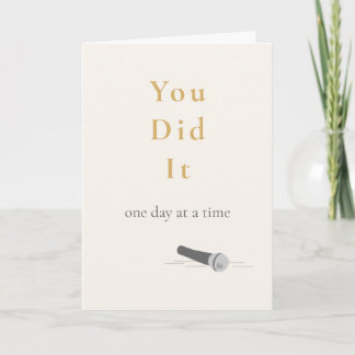 おめでとう１年禁酒 カード