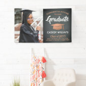 おめでとう1フォトグレーフェイクと銅卒業 横断幕 (インサイチュ)