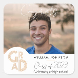 おめでとう2023年卒業クラス スクエアシール