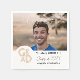 おめでとう2023年卒業クラス スタンダードカクテルナプキン