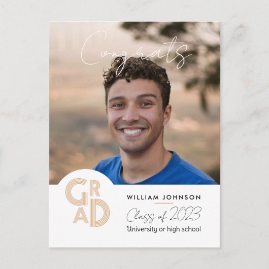 おめでとう2023年卒業クラス ポストカード (正面)