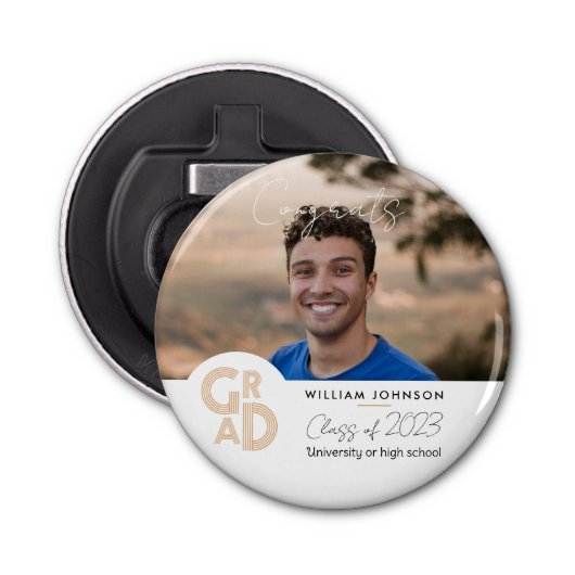 おめでとう2023年卒業クラス 栓抜き (正面)