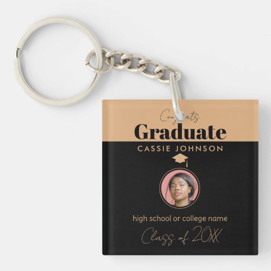 おめでとう2023年卒業 キーホルダー (正面)