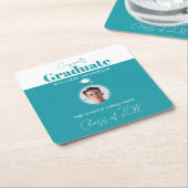 おめでとう2023年卒業 スクエアペーパーコースター (アングル)